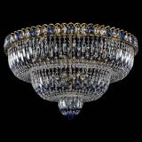 Люстра Водопад Обтикон №15 под бронзу синяя в Химках