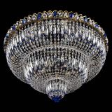 Люстра Водопад Обтикон №15 под бронзу синяя в Химках