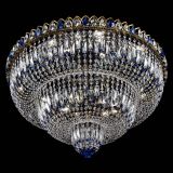 Люстра Водопад Обтикон №15 под бронзу синяя в Химках