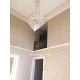 Люстра Водопад с подвесом. Высота - 2500 мм. Цвет фурнитуры - золото, Люстры Гусь Хрустальный Люстра Водопад с подвесом. Высота - 2500 мм. Цвет фурнитуры - золото, Люстры Гусь Хрустальный