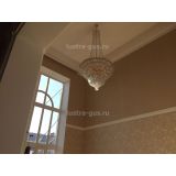 Люстра Водопад с подвесом. Высота - 2500 мм. Цвет фурнитуры - золото, Люстры Гусь Хрустальный Люстра Водопад с подвесом. Высота - 2500 мм. Цвет фурнитуры - золото, Люстры Гусь Хрустальный