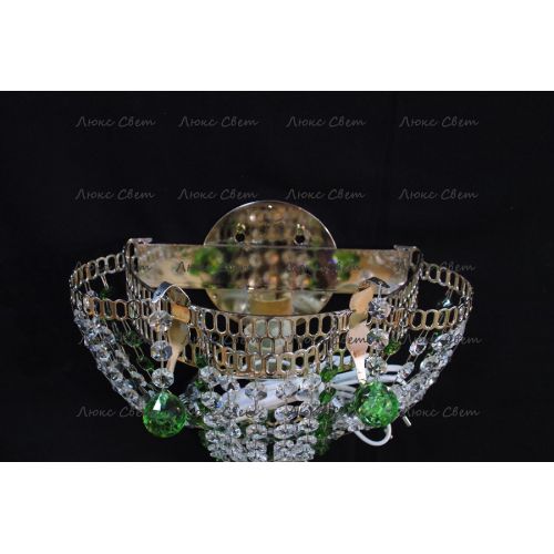 Бра Ромашка Тюльпан зеленая № 2 в Химках Гусь Хрустальный