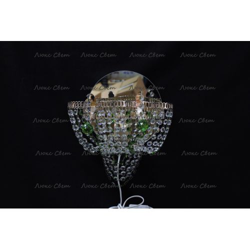 Бра Ромашка Тюльпан зеленая № 2 в Химках Гусь Хрустальный