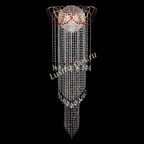 Бра Агата №1 длинная красная в Химках Гусь Хрустальный