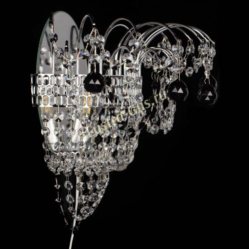 Бра Агата №3 черная в Химках Гусь Хрустальный