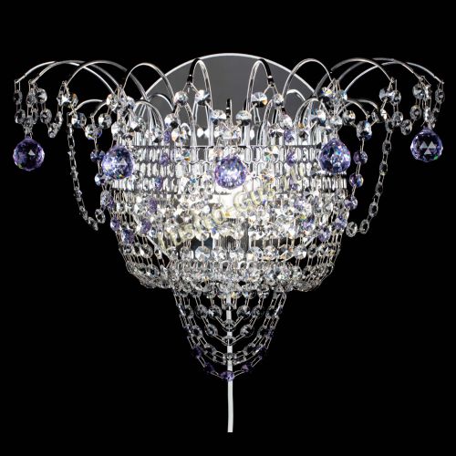 Бра Агата №3 фиолетовая в Химках Гусь Хрустальный