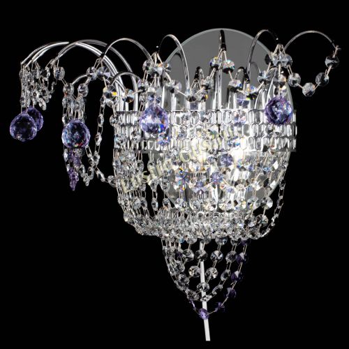 Бра Агата №3 фиолетовая в Химках Гусь Хрустальный
