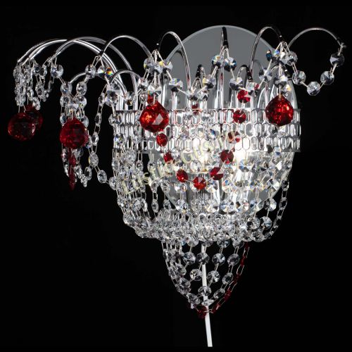Бра Агата №3 красная в Химках Гусь Хрустальный