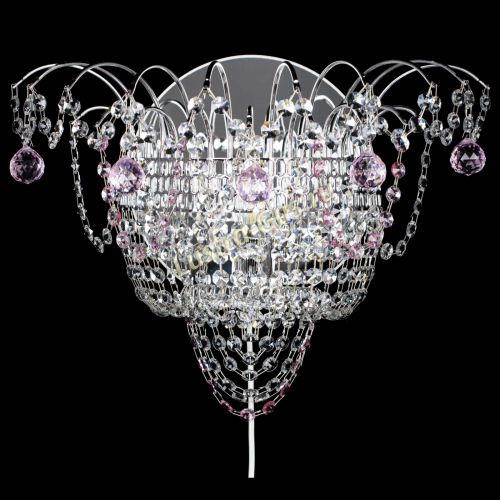 Бра Агата №3 розовая в Химках Гусь Хрустальный