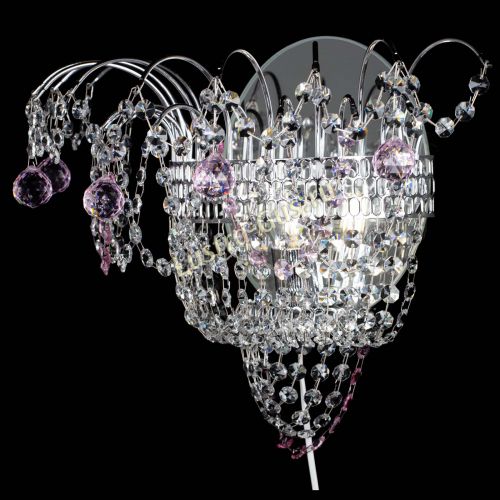 Бра Агата №3 розовая в Химках Гусь Хрустальный