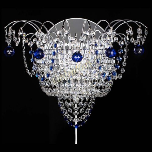 Бра Агата №3 синяя в Химках Гусь Хрустальный