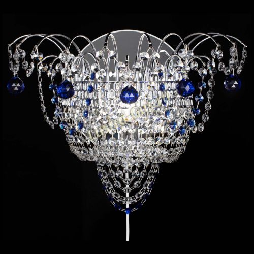 Бра Агата №3 синяя в Химках Гусь Хрустальный