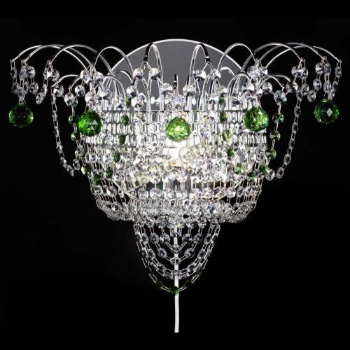 Бра Агата №3 зеленая в Химках Гусь Хрустальный