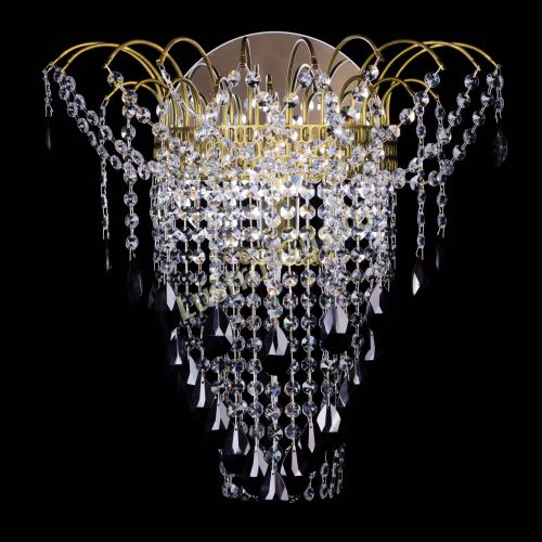 Бра Агата №4 под бронзу Черная в Химках Гусь Хрустальный