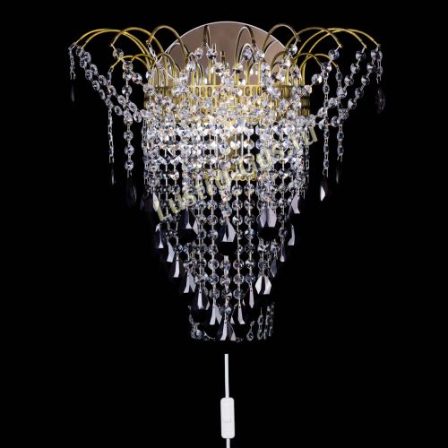 Бра Агата №4 под бронзу Черная в Химках Гусь Хрустальный