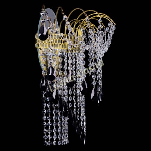 Бра Агата №4 под бронзу Черная в Химках Гусь Хрустальный