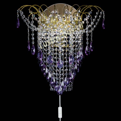 Бра Агата №4 под бронзу Фиолетовая в Химках Гусь Хрустальный