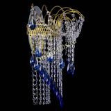 Бра Агата №4 под бронзу Синяя в Химках