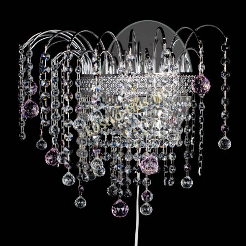 Бра Агата Венеция шар розовая в Химках Гусь Хрустальный