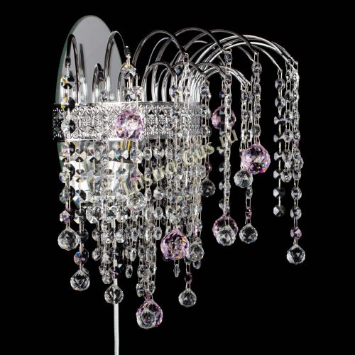 Бра Агата Венеция шар розовая в Химках Гусь Хрустальный