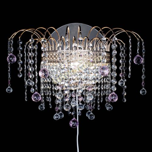 Бра Агата Венеция шар розовая в Химках Гусь Хрустальный