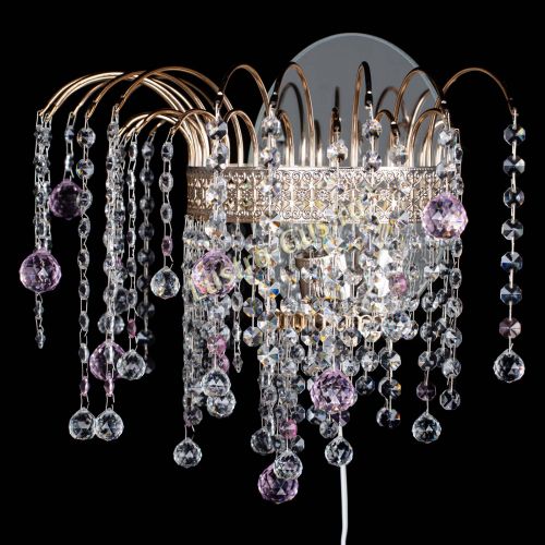 Бра Агата Венеция шар розовая в Химках Гусь Хрустальный