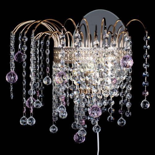 Бра Агата Венеция шар розовая в Химках Гусь Хрустальный