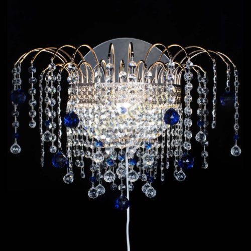 Бра Агата Венеция шар синяя в Химках Гусь Хрустальный