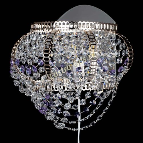 Бра Альфа №1 фиолетовая в Химках Гусь Хрустальный