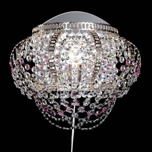 Бра Альфа №1 розовая в Химках Гусь Хрустальный