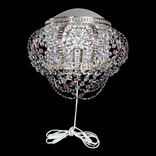 Бра Альфа №1 розовая в Химках Гусь Хрустальный