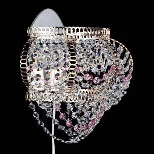 Бра Альфа №1 розовая в Химках Гусь Хрустальный