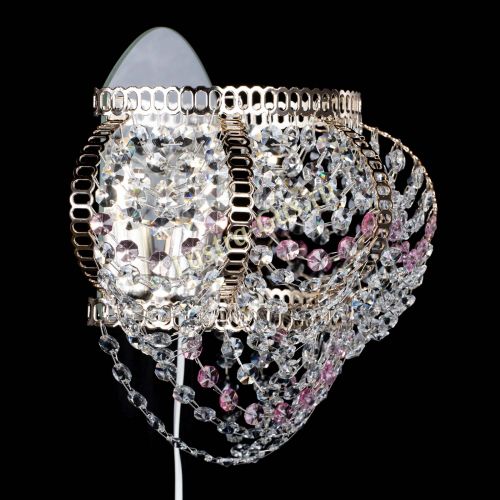 Бра Альфа №1 розовая в Химках Гусь Хрустальный