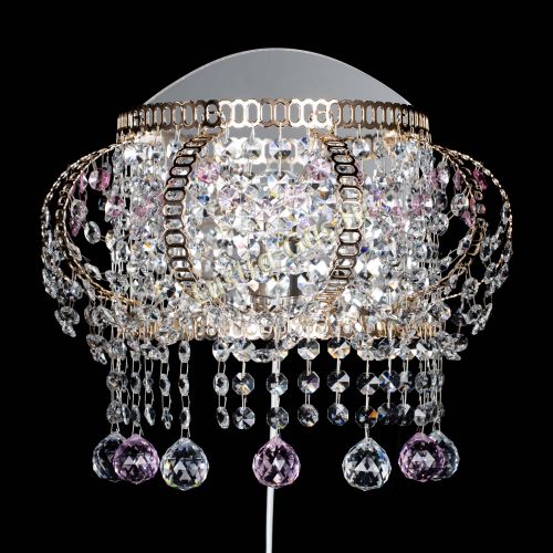 Бра Альфа №2 розовая в Химках Гусь Хрустальный