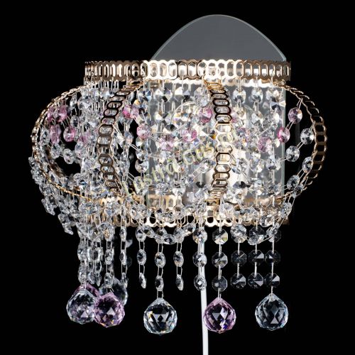 Бра Альфа №2 розовая в Химках Гусь Хрустальный