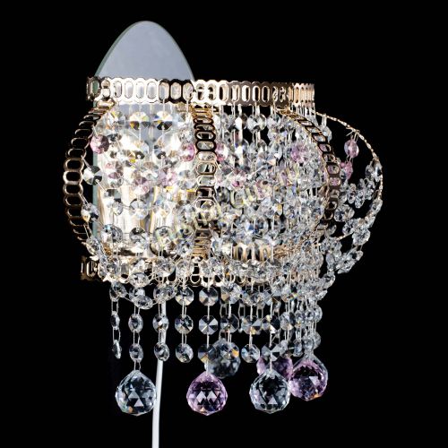 Бра Альфа №2 розовая в Химках Гусь Хрустальный