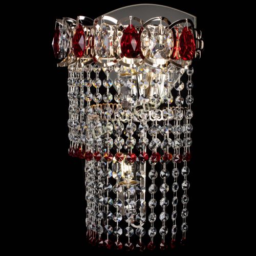 Бра Астра №2 оптикон красная в Химках Гусь Хрустальный