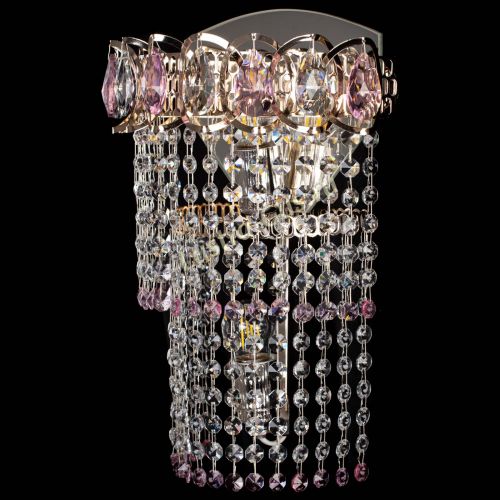 Бра Астра №2 оптикон розовая в Химках Гусь Хрустальный