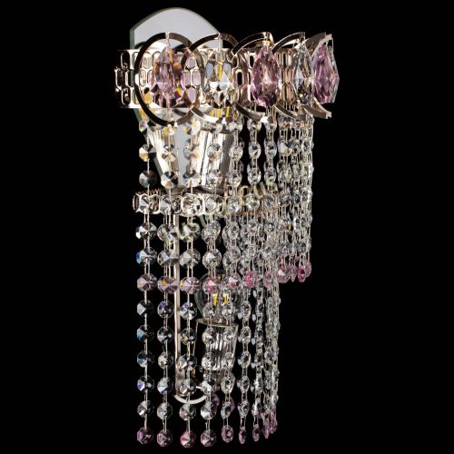 Бра Астра №2 оптикон розовая в Химках Гусь Хрустальный