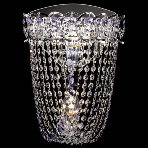 Бра Астра ажур №2 фиолетовая в Химках Гусь Хрустальный