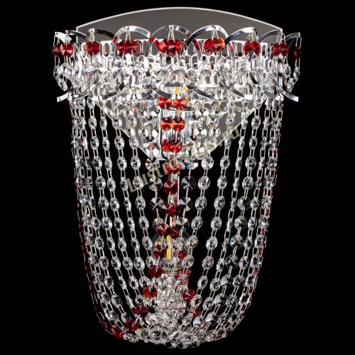 Бра Астра ажур №2 красная в Химках Гусь Хрустальный