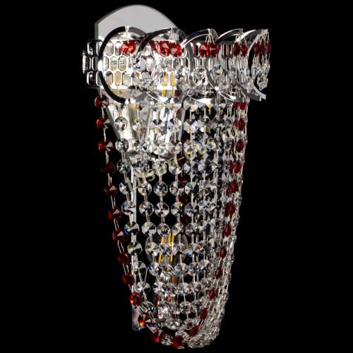 Бра Астра ажур №2 красная в Химках Гусь Хрустальный