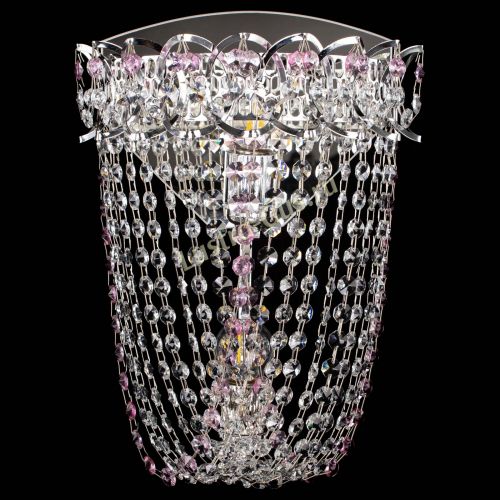 Бра Астра ажур №2 розовая в Химках Гусь Хрустальный