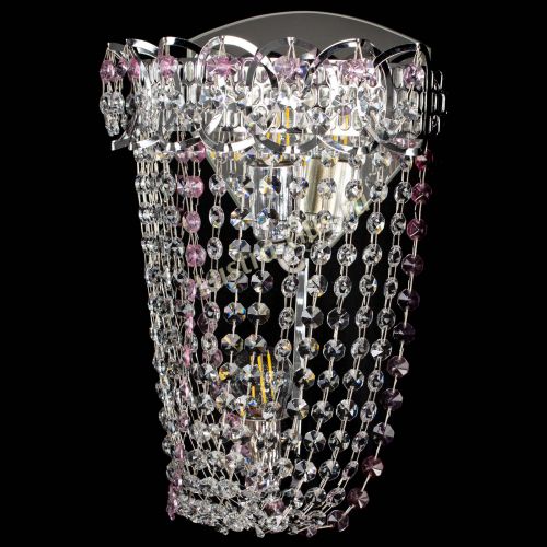 Бра Астра ажур №2 розовая в Химках Гусь Хрустальный