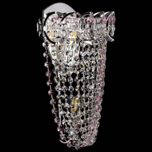 Бра Астра ажур №2 розовая в Химках Гусь Хрустальный