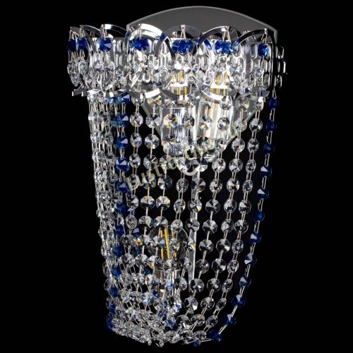 Бра Астра ажур №2 синяя в Химках Гусь Хрустальный