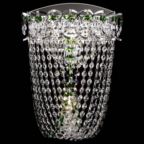 Бра Астра ажур №2 зеленая в Химках Гусь Хрустальный