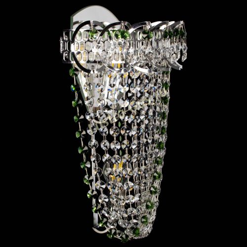 Бра Астра ажур №2 зеленая в Химках Гусь Хрустальный