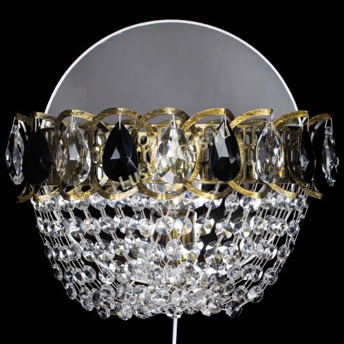 Бра Астра ажур под бронзу черная в Химках Гусь Хрустальный