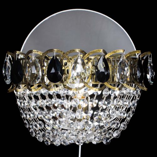 Бра Астра ажур под бронзу черная в Химках Гусь Хрустальный